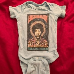 UNISEX 0/6M Jimmy Hendrix Onesie